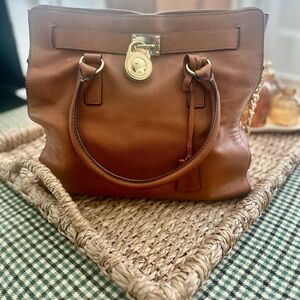 Michael Kors Tan Leather Satchel